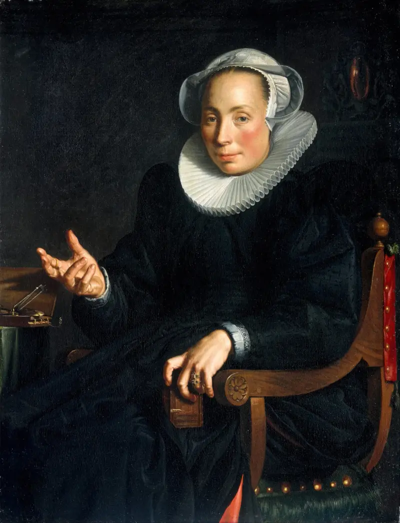 Porträtt av Christina Wtewael van Halen av Joachim Wtewael
