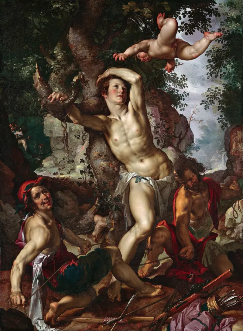 Sankt Sebastians martyrium av Joachim Wtewael