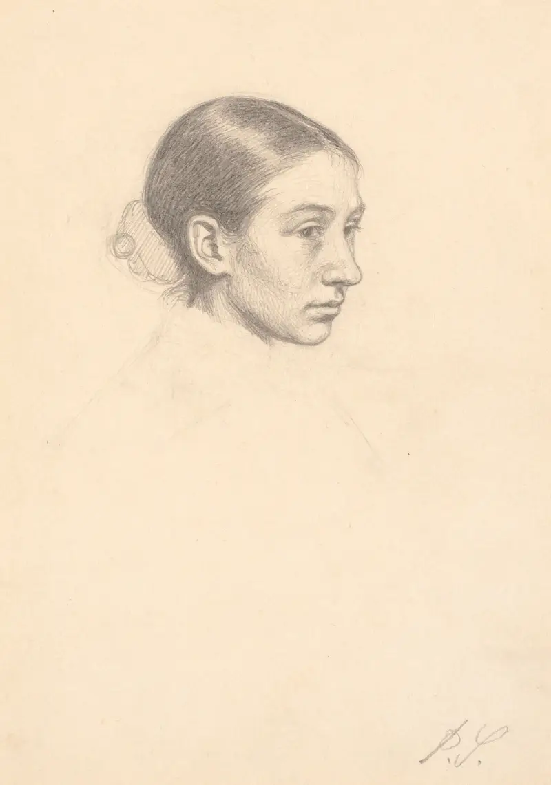 Porträtt av Suzette Kathrine Skovgaard (gift Holten) av Joakim Skovgaard