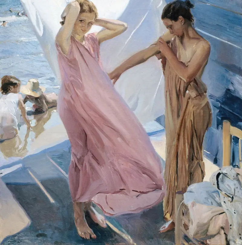 Po kąpieli, Walencja, Joaquín Sorolla