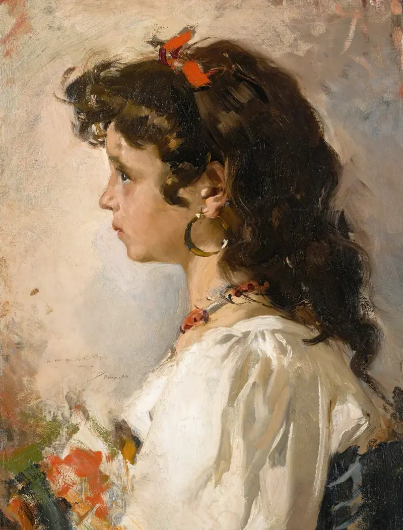 Italienischer Kopf von Joaquín Sorolla