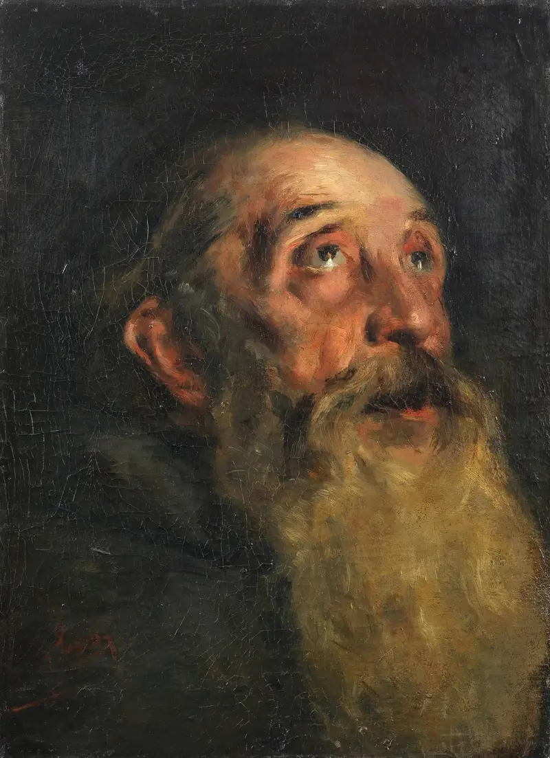 Cabeza de San Antonio, estudio av Joaquín Sorolla