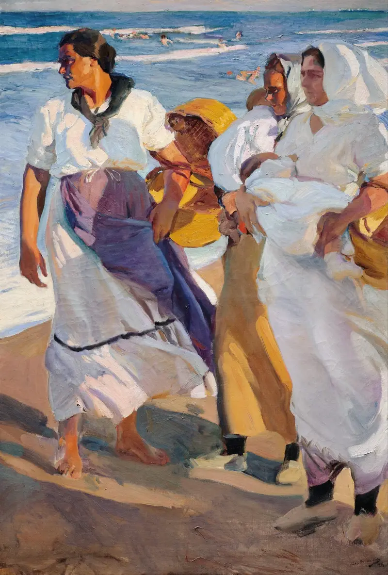 Fiskarkvinnor från Valencia av Joaquín Sorolla