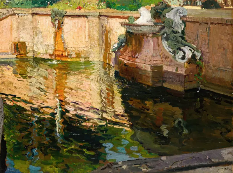 Hästfontänen, La Granja av Joaquín Sorolla