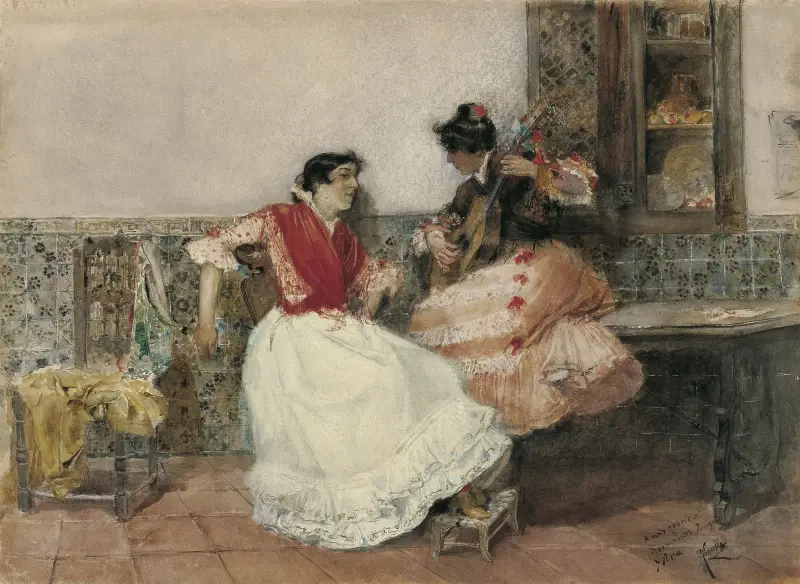Gra na gitarze, Joaquín Sorolla