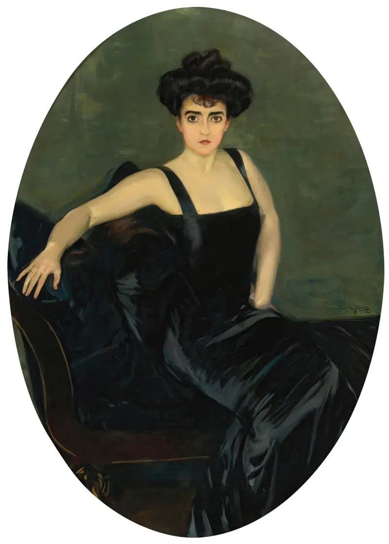 Porträtt av fru Esperanza Conill de Zanetti av Joaquín Sorolla
