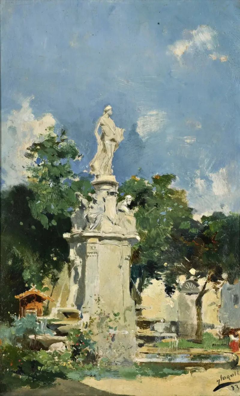 Der Apollobrunnen, Madrid von Joaquín Sorolla