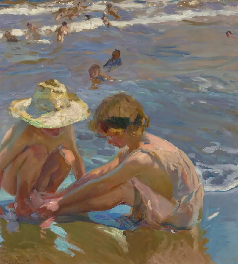 Zraněná noha, Joaquín Sorolla