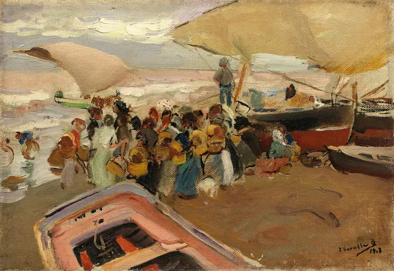 Powrót z połowu, Joaquín Sorolla