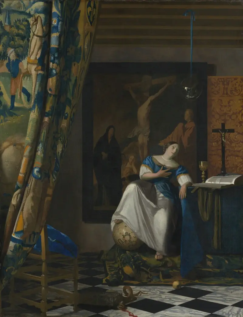 Alegoria wiary katolickiej, Johannes Vermeer