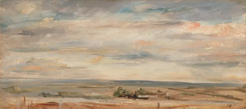 Studium chmur, wczesny ranek, widok na wschód z Hampstead, John Constable