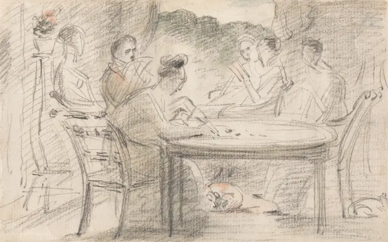 Mr. Hobson från Markfield och familj av John Constable