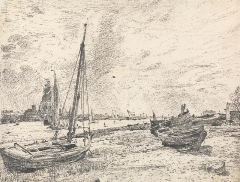 Schifffahrt auf der Themse von John Constable