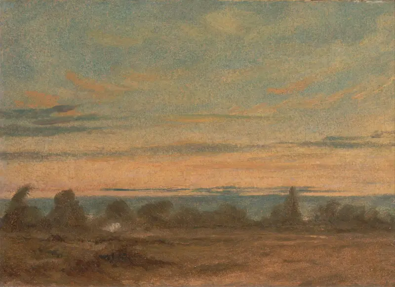 Summer, Evening Landscape av John Constable