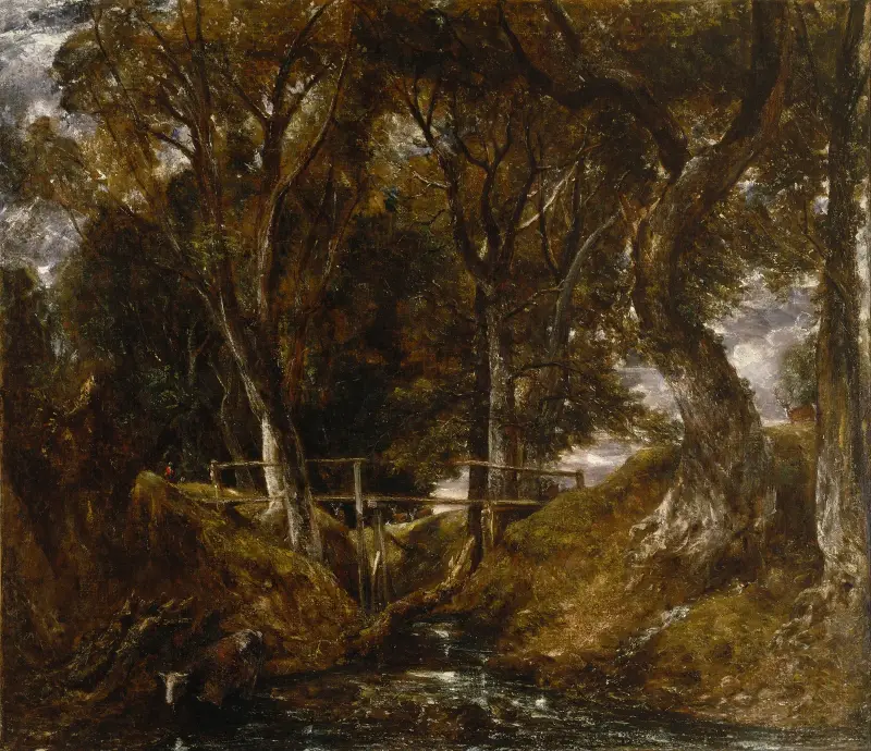 The Dell at Helmingham Park av John Constable
