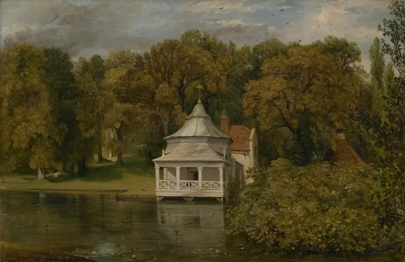 The Quarters behind Alresford Hall av John Constable