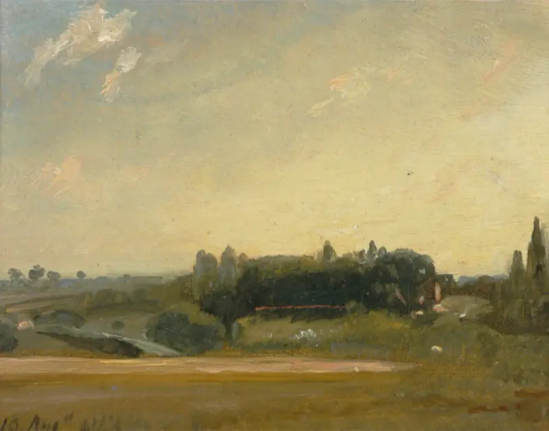 Blick zur Pfarrhaus, East Bergholt von John Constable