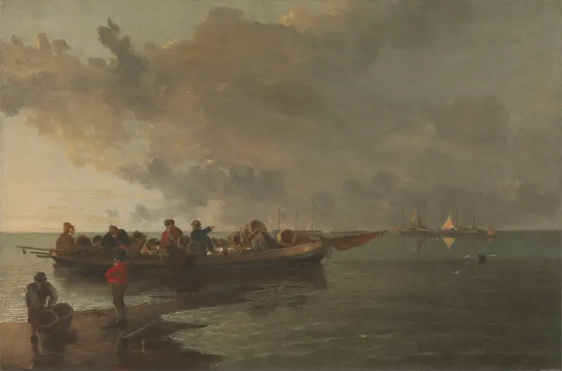 Barka z rannym żołnierzem, John Crome