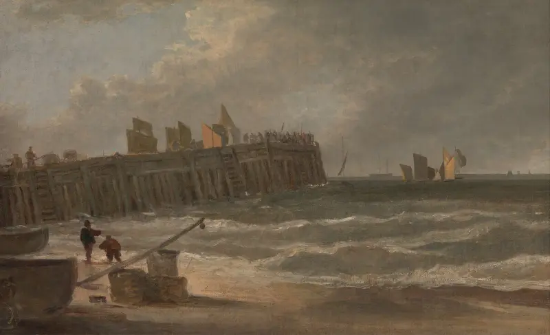 Yarmouth Pier av John Crome