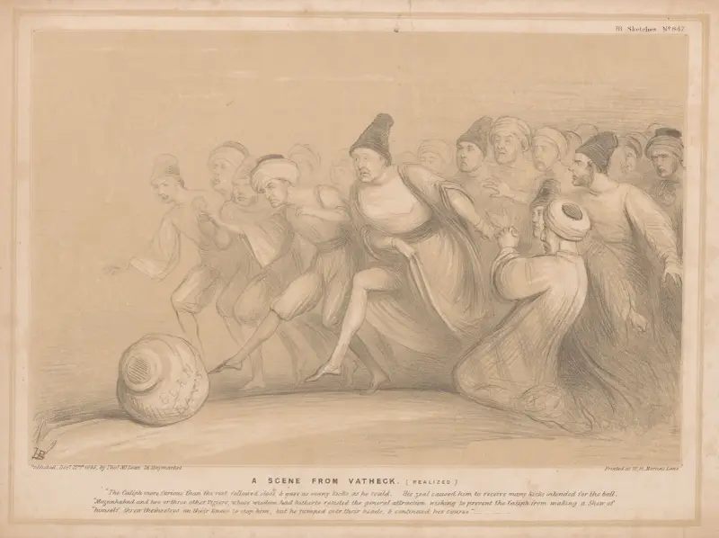 A scene from Vatheck. (realised), 1845 – nr 2 av John Doyle