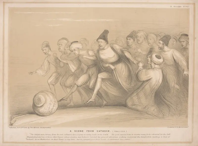 A scene from Vatheck, 1845 – nr 1 av John Doyle
