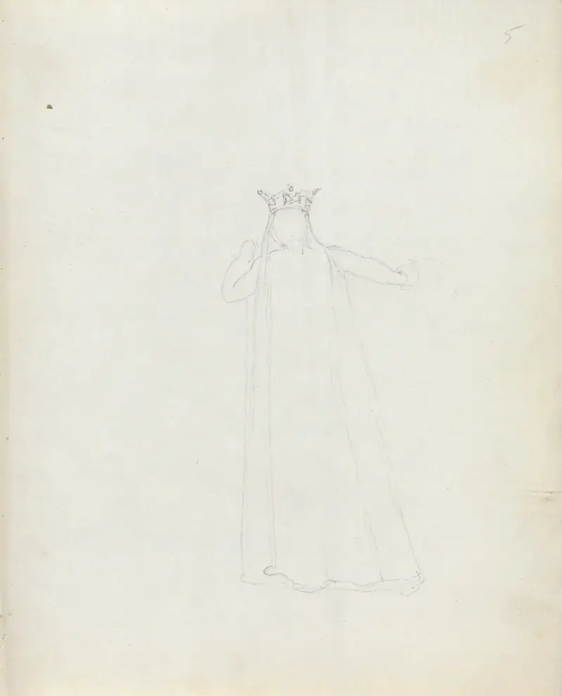 Mrs. Siddons bakifrån av John Flaxman