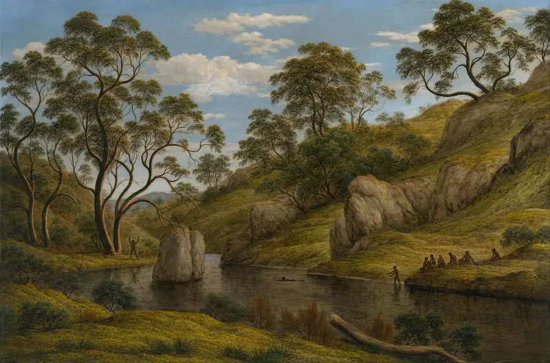 Dianas bad, Van Diemen's Land av John Glover