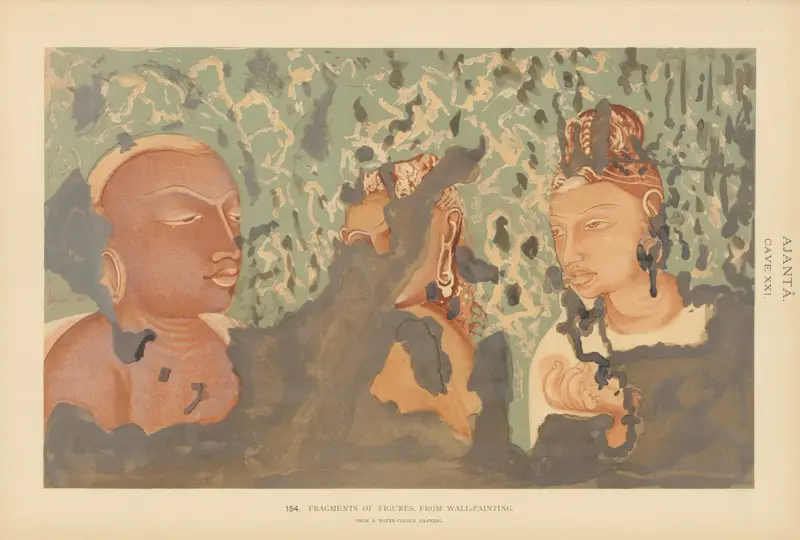 The paintings in the Buddhist cave-temples of Ajantâ, Khandesh, India Pl.153 av John Griffiths