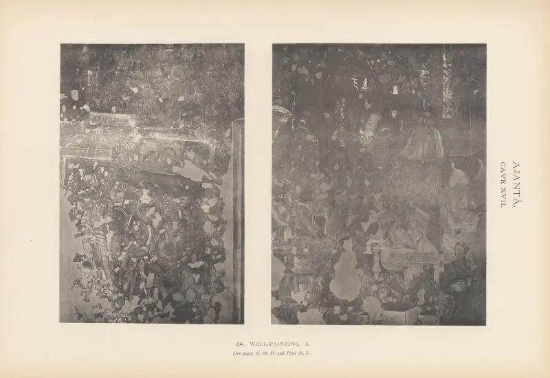 The paintings in the Buddhist cave-temples of Ajantâ, Khandesh, India Pl.063 av John Griffiths