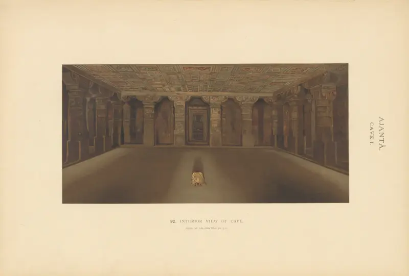 Målningarna i de buddhistiska grottemplen i Ajantâ, Khandesh, Indien, pl. 91 av John Griffiths