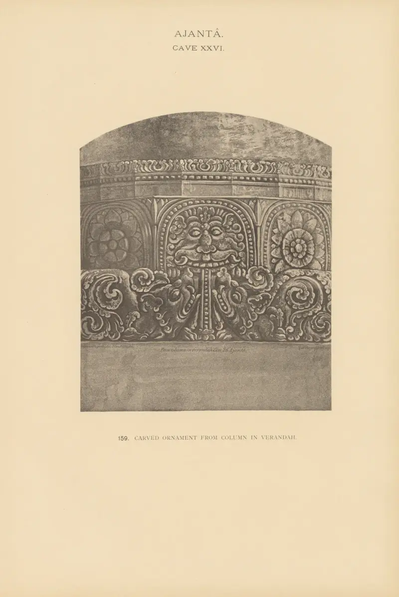 The paintings in the Buddhist cave-temples of Ajantâ, Khandesh, India Pl.158 av John Griffiths