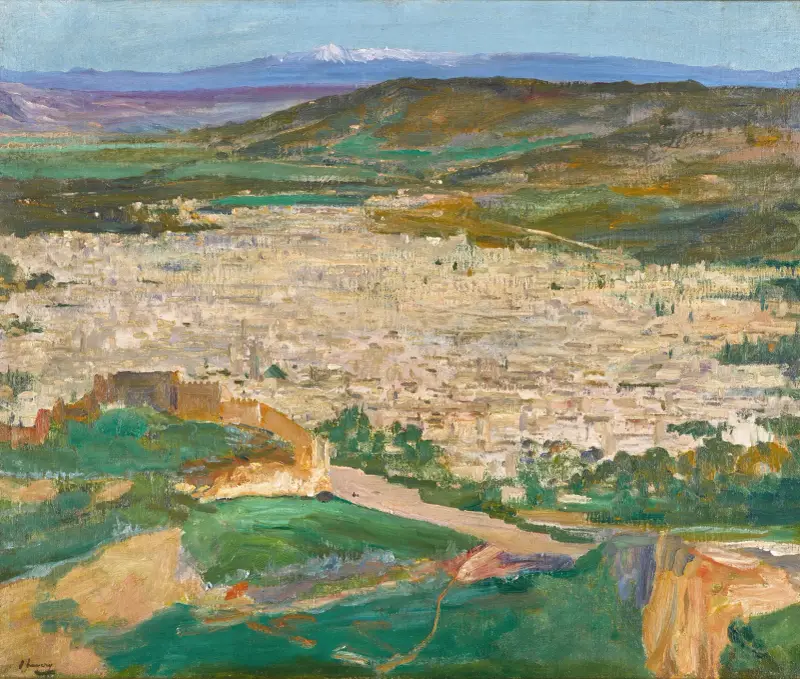 Blick auf Fez von Sir John Lavery