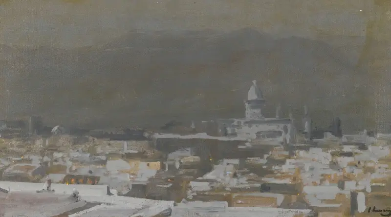 Światło księżyca, Tetuan, Maroko, Sir John Lavery