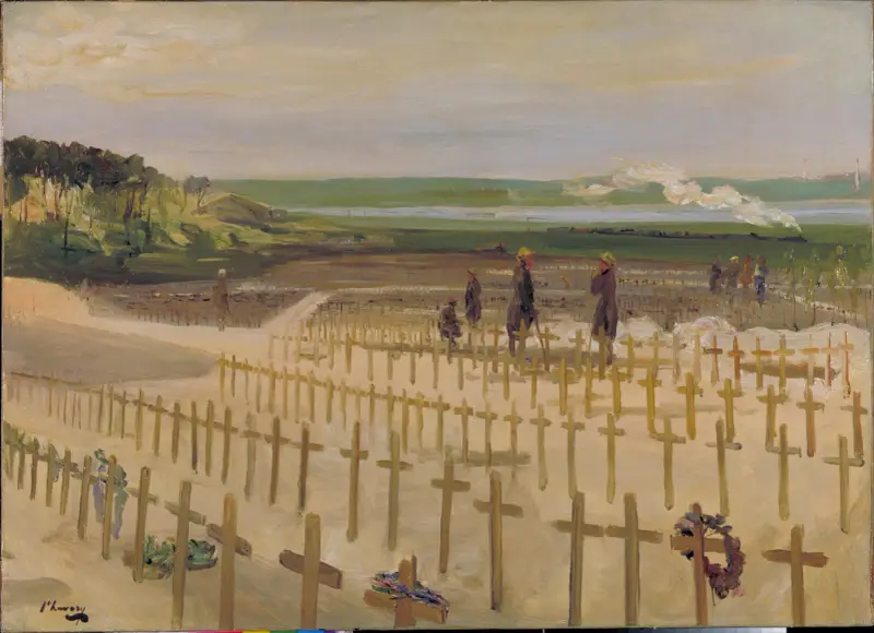 Der Friedhof, Étaples, 1919 von Sir John Lavery
