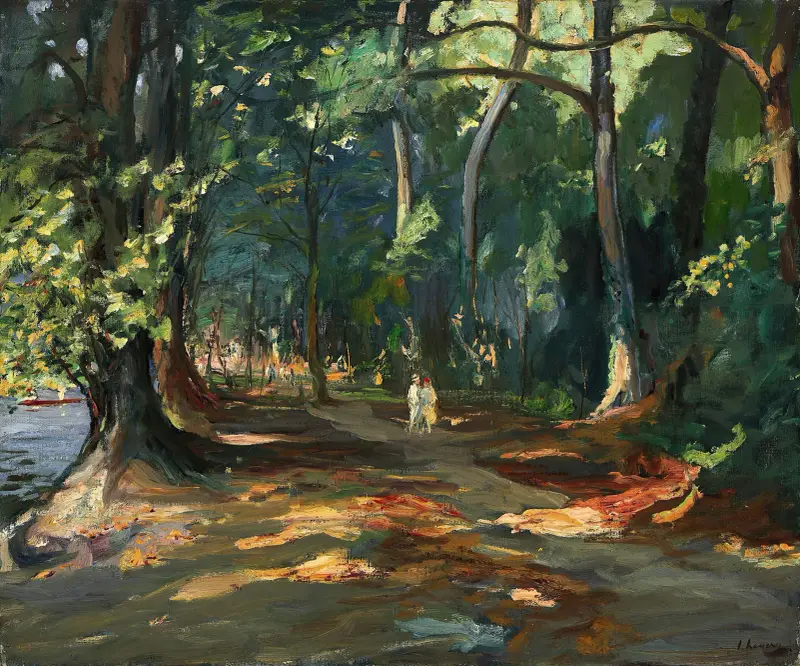 Cesta podél řeky, Maidenhead, Sir John Lavery