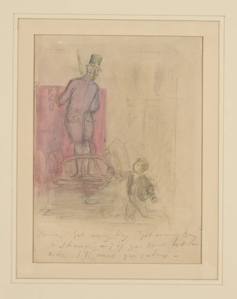 Thomas; Git away boy!. av John Leech