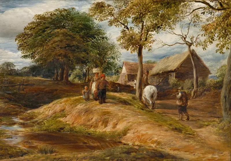 A View Near Hampstead av John Linnell
