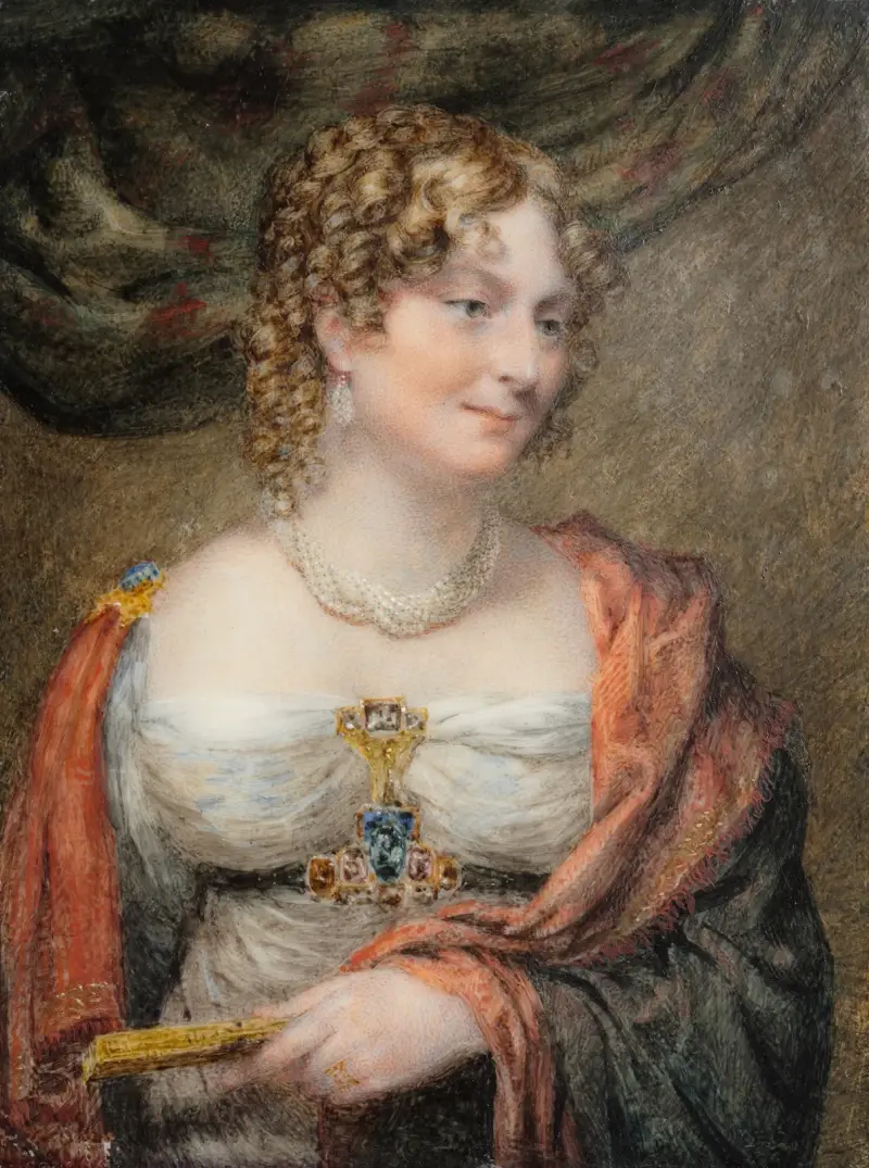 Porträtt av Anne Law (född Towry), 1:a Lady Ellenborough av John Linnell
