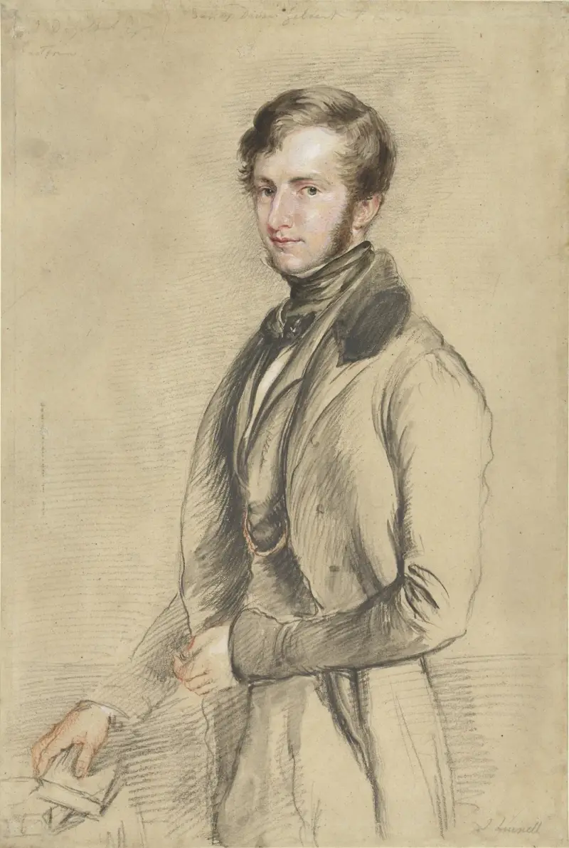 Porträt von John Davies Gilbert von John Linnell
