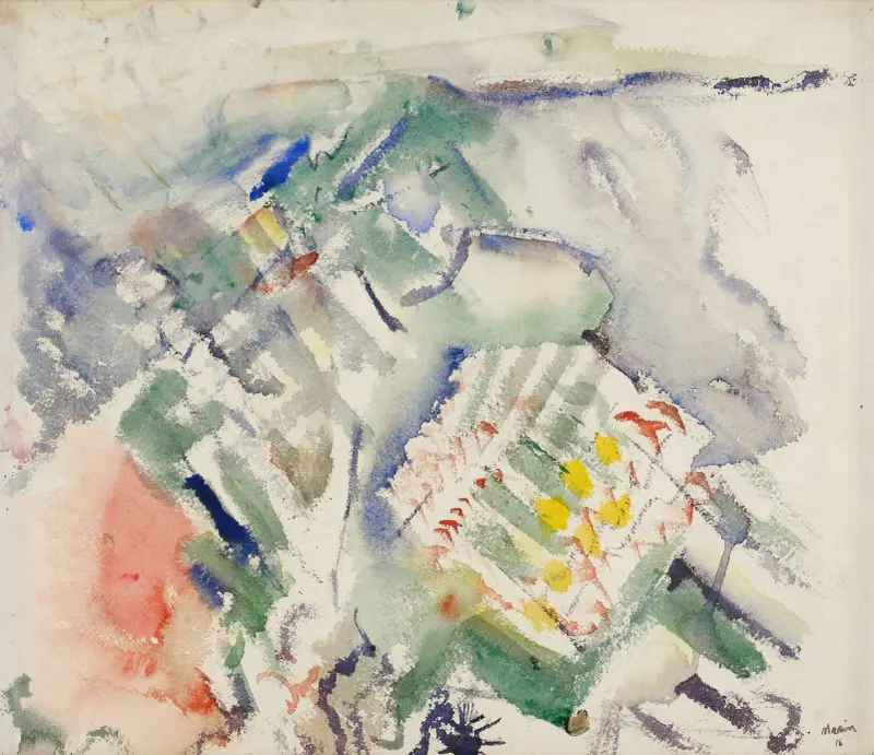 Landscape Forms, Delaware Country, PA. No. 1 av John Marin