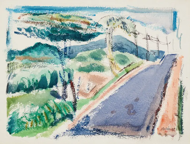 På väg till Sparkill, New York av John Marin