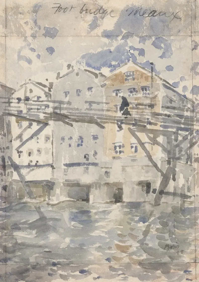 Den lilla gångbron, Meaux av John Marin