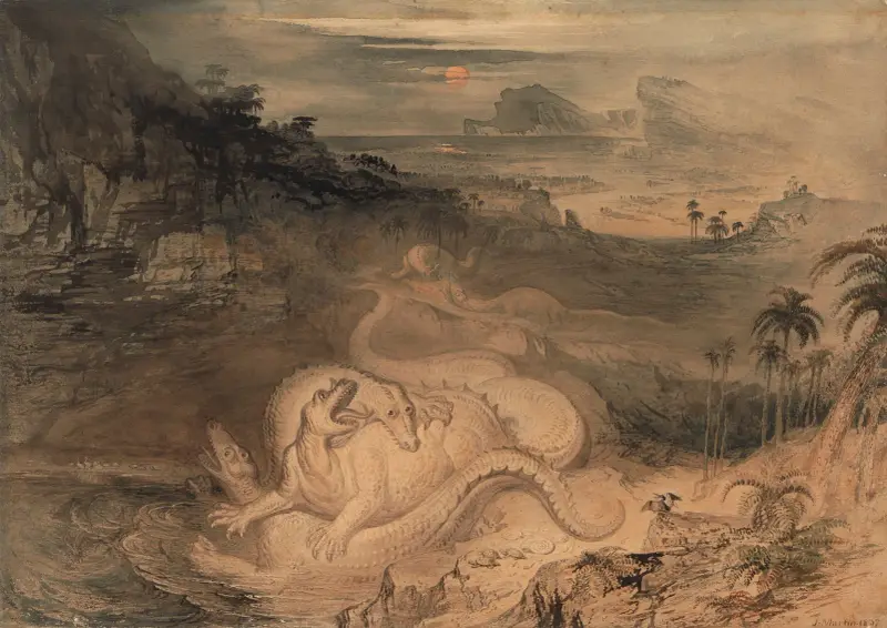 Iguanodonernas land av John Martin