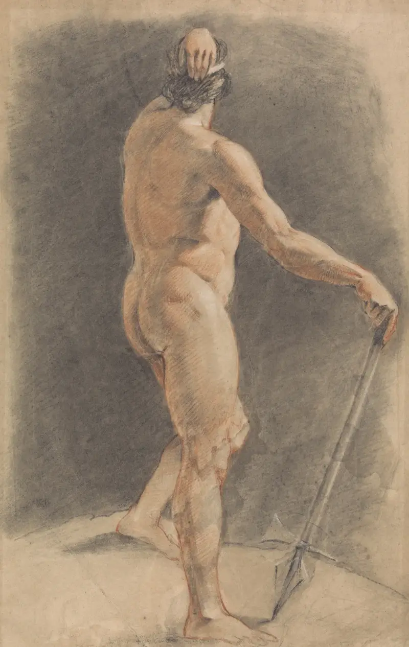 Standing Classical Male Figure with Spear av John Opie