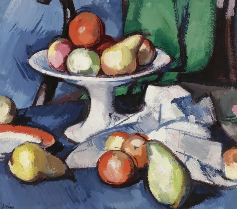 Stilleben mit Früchten von Samuel John Peploe