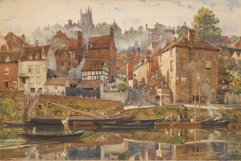 By Severnside, Bridgnorth av Edward John Poynter