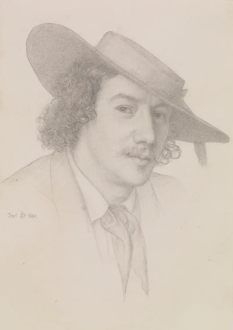 Porträtt av Whistler av Edward John Poynter