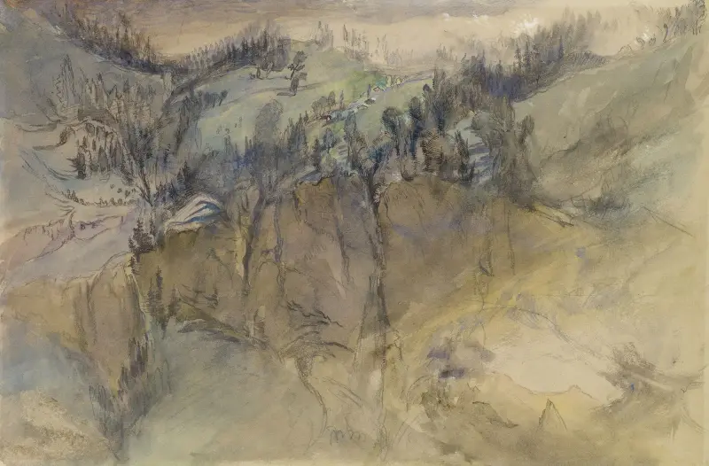 Alpenlandschaft von John Ruskin