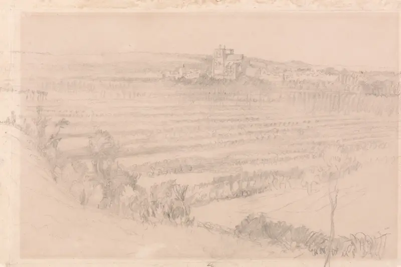 Fernblick auf Saint-Wulfran, Abbeville von John Ruskin
