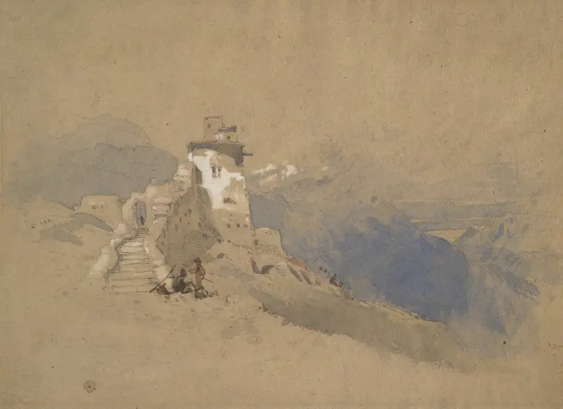 Italian mountain scene av John Ruskin